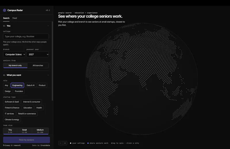 Campus Radar screenshot 2