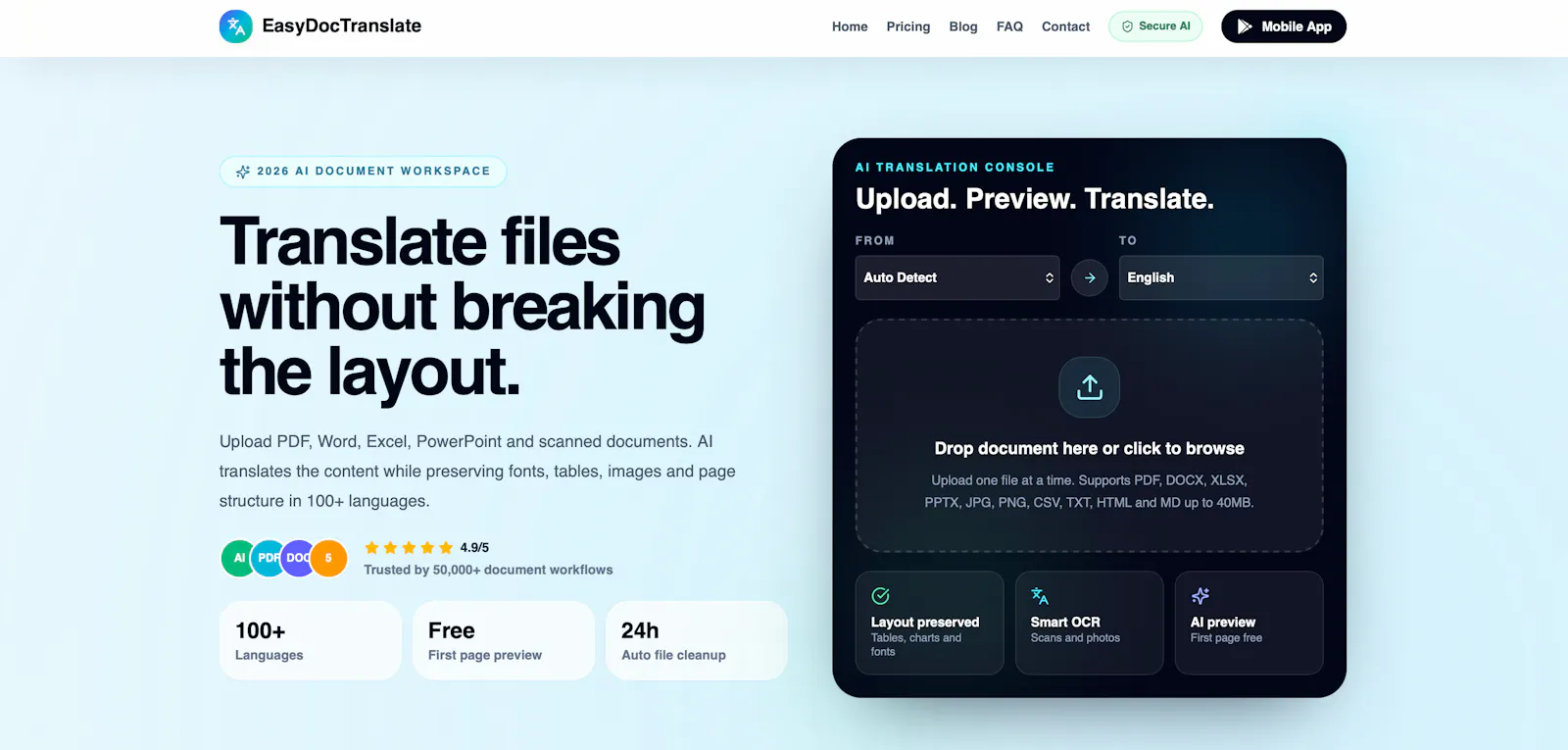 EasyDocTranslate screenshot 3