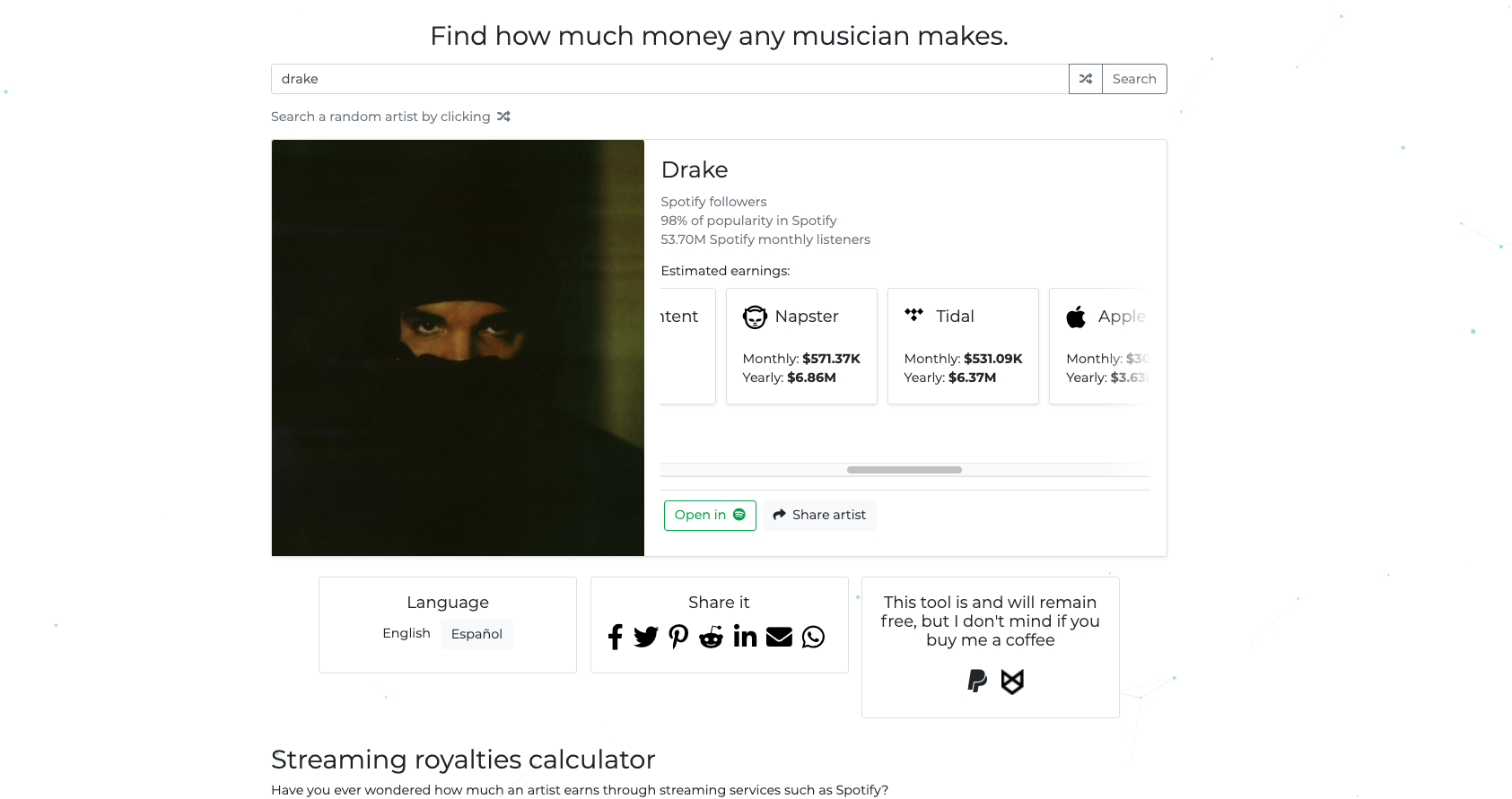 Royalties Calculator gallery image