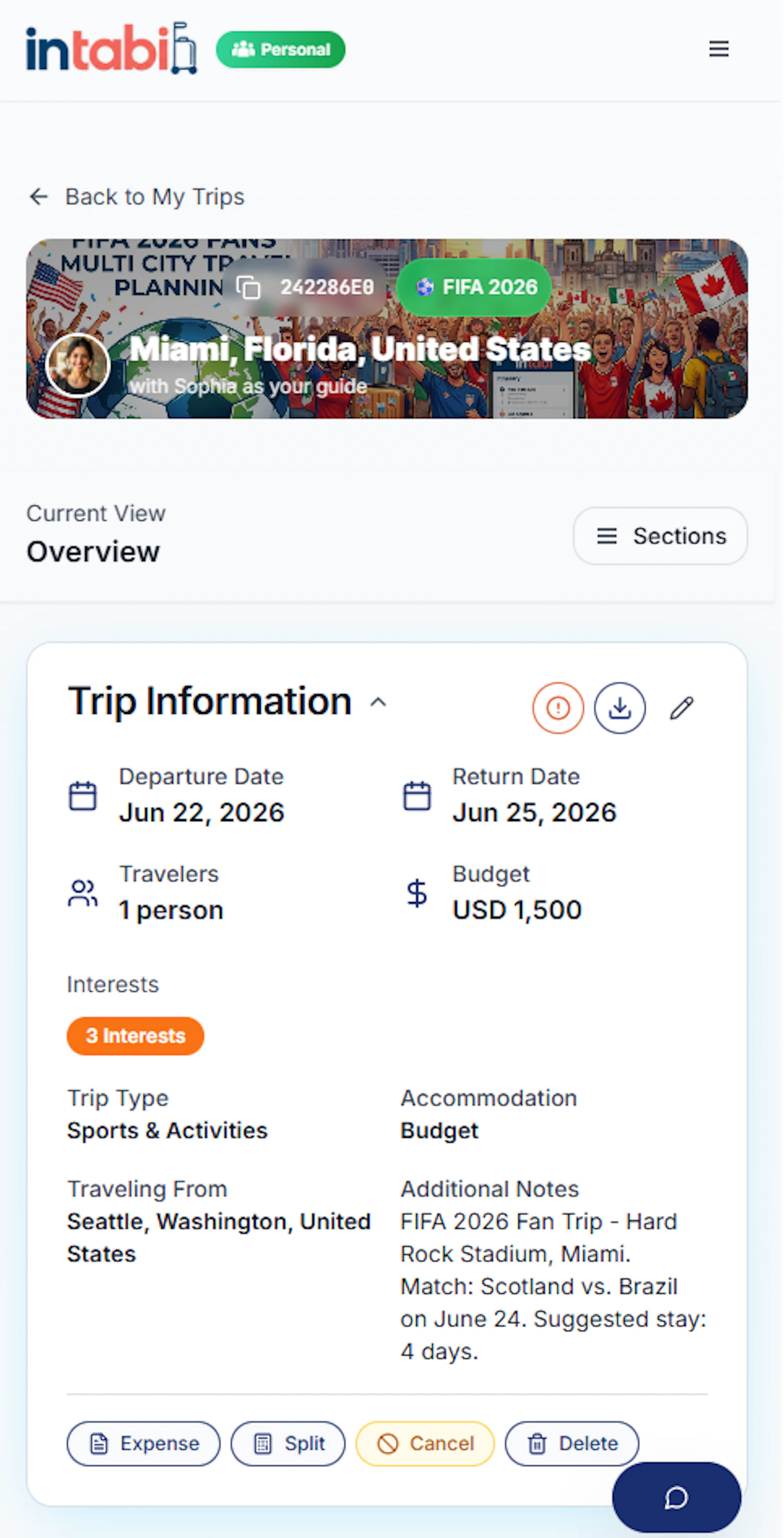 intabi AI Travel Planner screenshot 3