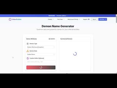 Demon Name Generator gallery image