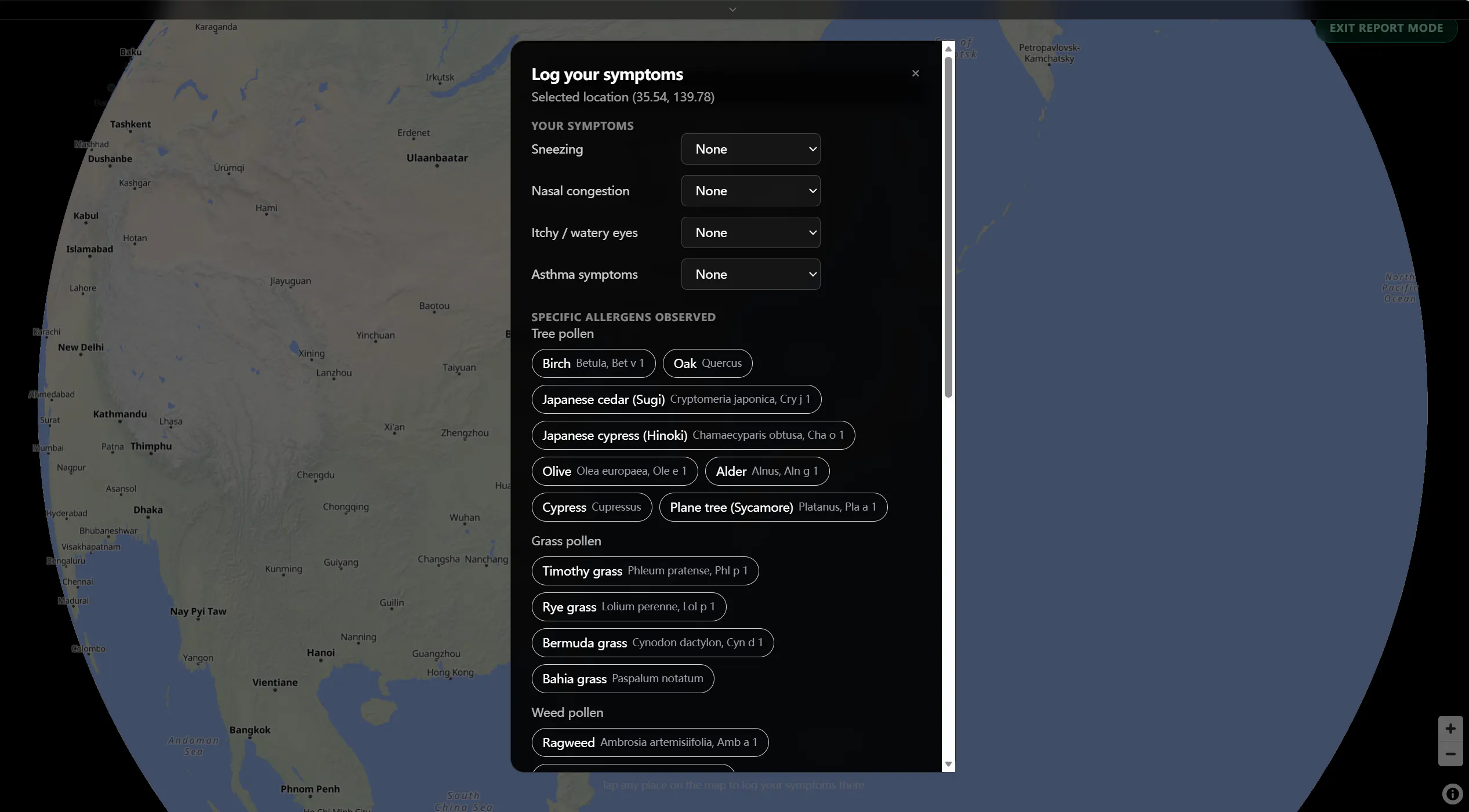 Open Allergy Map & Forum gallery image
