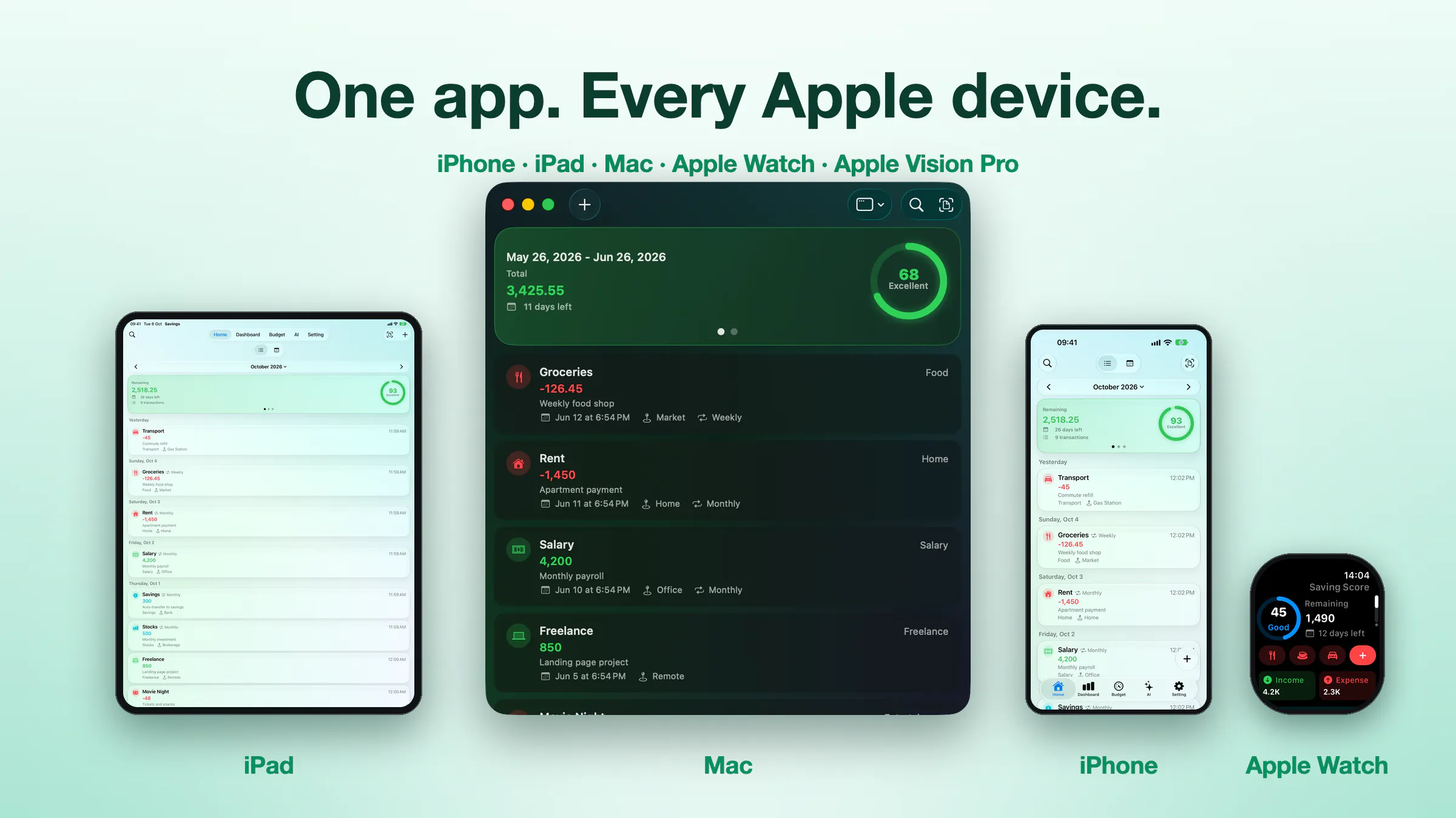 Savings — AI Expense Tracker gallery image