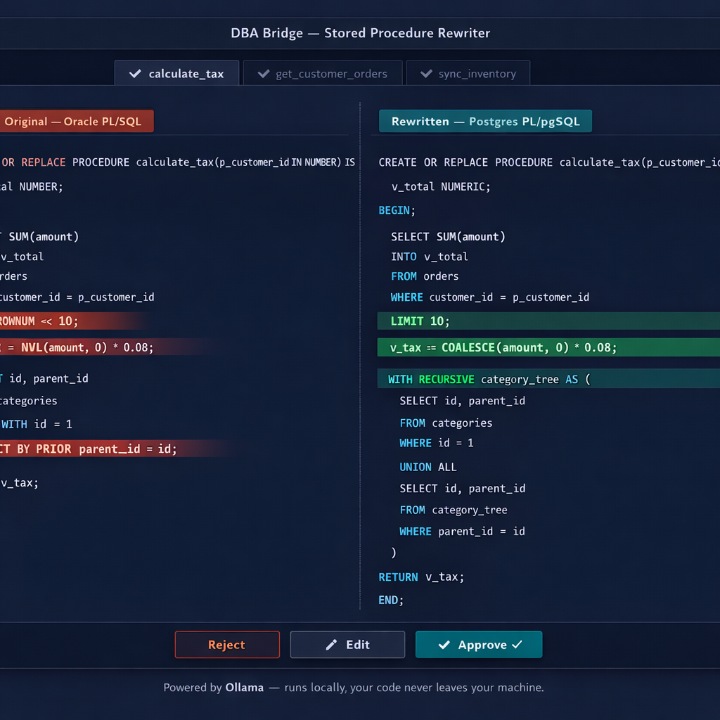 DBABridge - Screenshot 5 showing product features and functionality