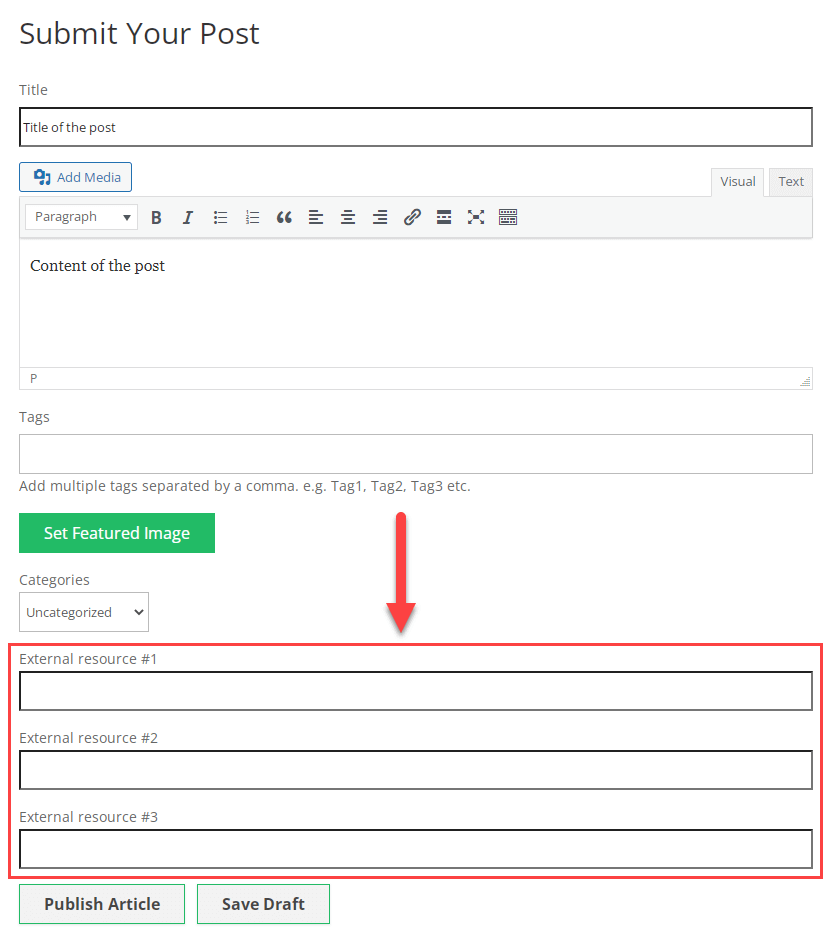 Plugin Posting Pengguna WordPress Pengguna media 6