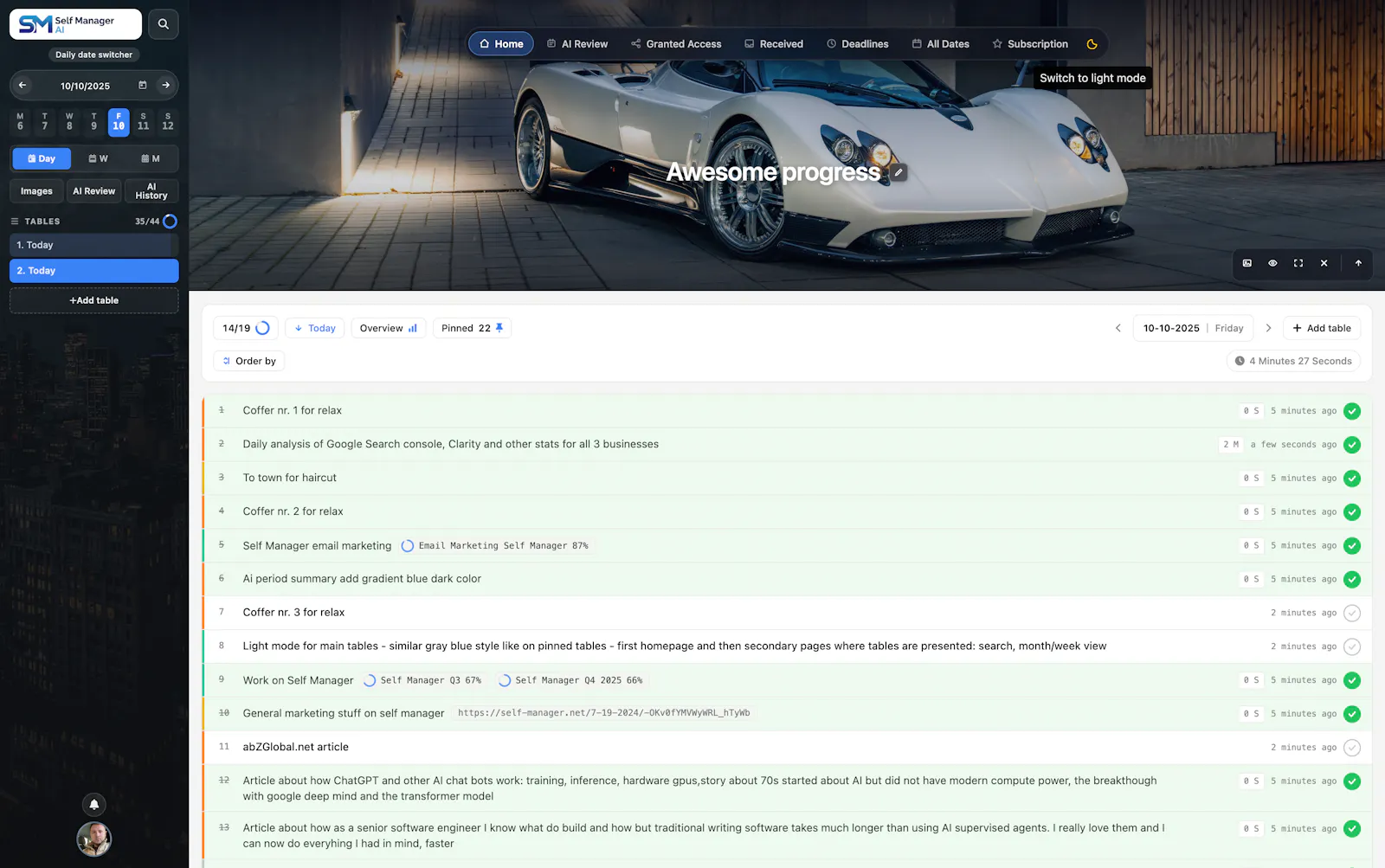 SelfManager.ai version 5.20.1 screenshot 1