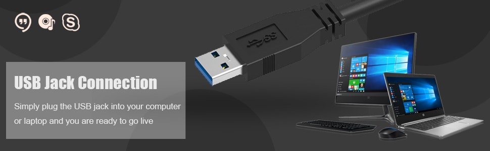 หูฟังไมโครโฟน USB media 2