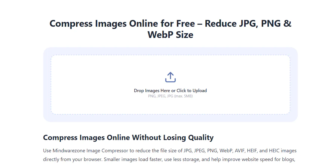 Free Image Compressor Online gallery image