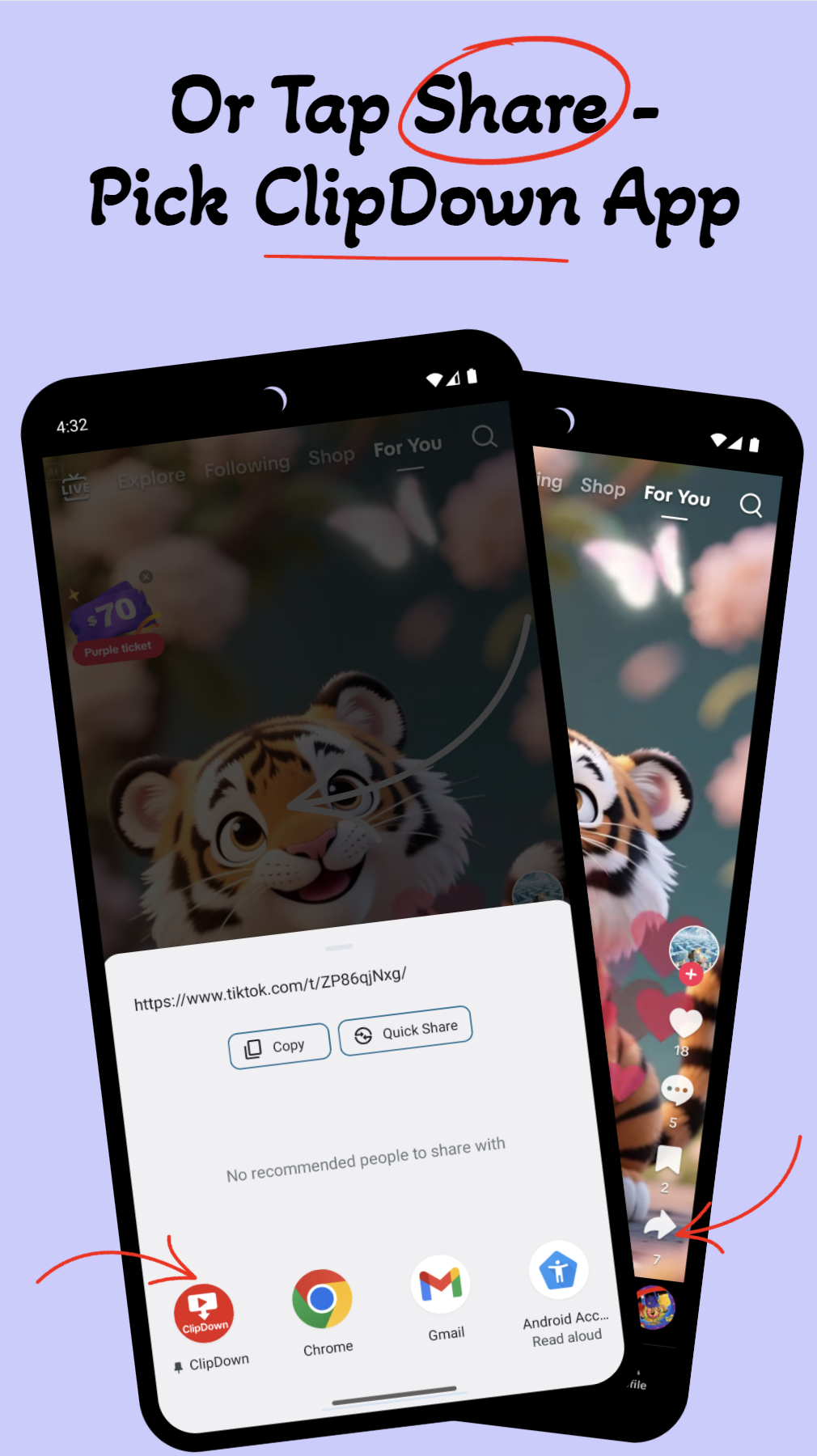 CLIPDOWN - แอพ Video Downloader - ดาวน์โหลดวิดีโอใด ๆ ในการแตะครั้งเดียว - เร็วง่ายและปลอดภัย media 3