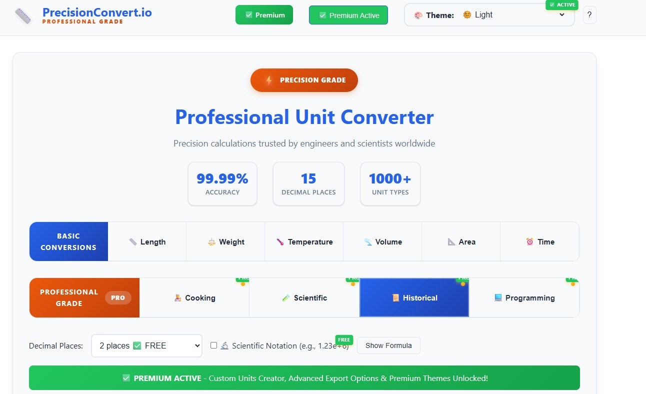Media PrecisionConvert.io - Công cụ chuyển đổi đơn vị chuyên nghiệp 2