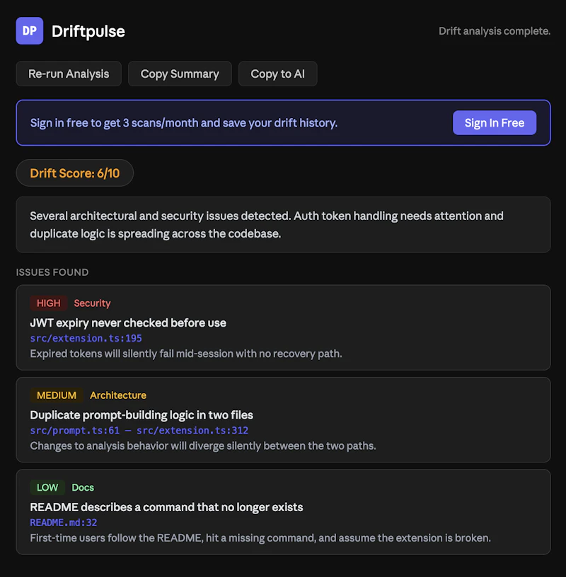Driftpulse screenshot 1