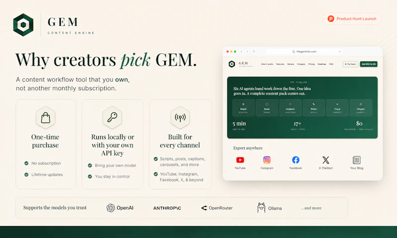 GEM Content Engine screenshot 3