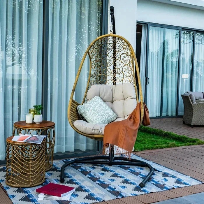 Giardino moderno sospeso - Design swing per casa, semplice giardino jhula design media 1