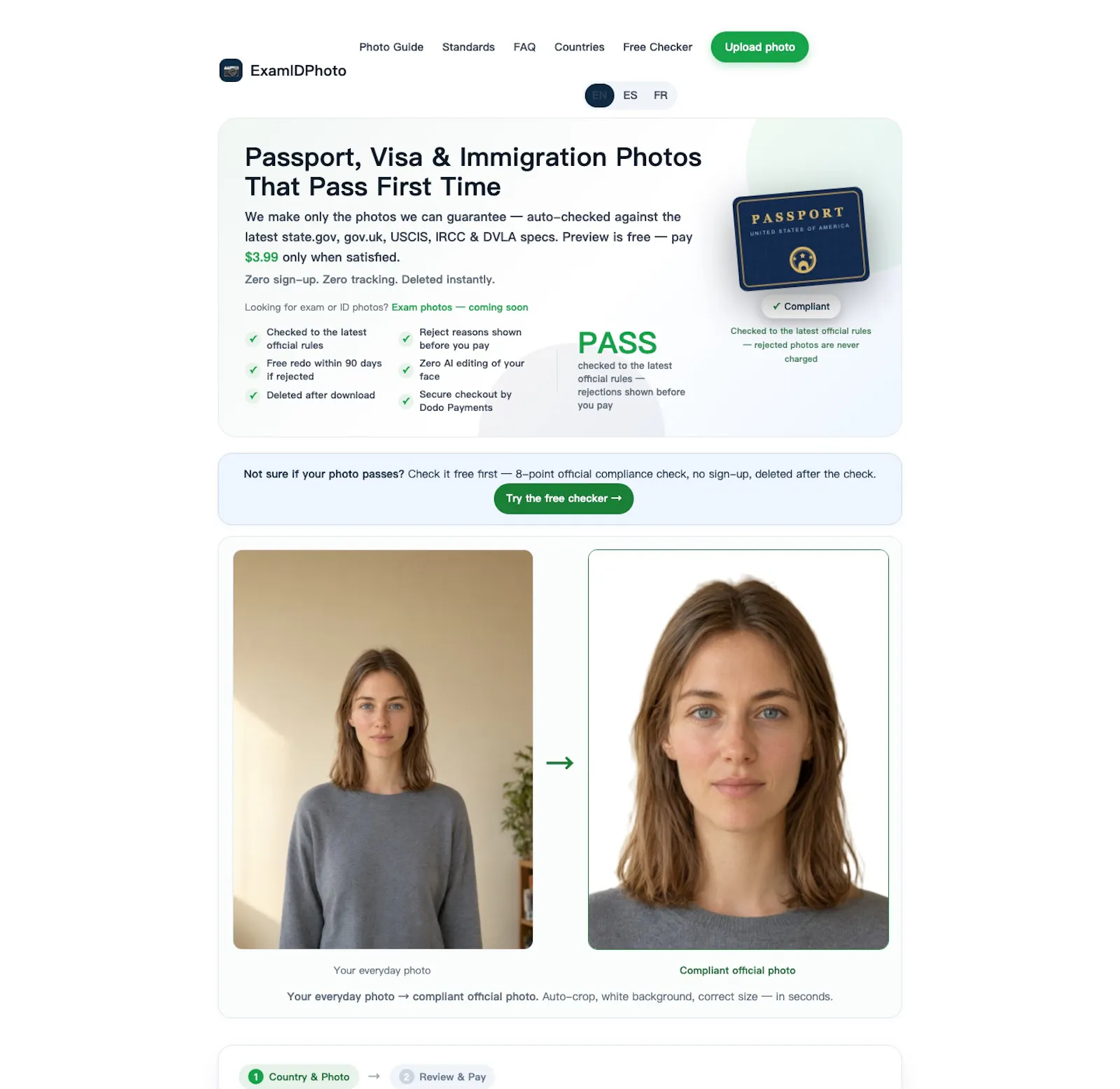 ExamIDPhoto screenshot 2