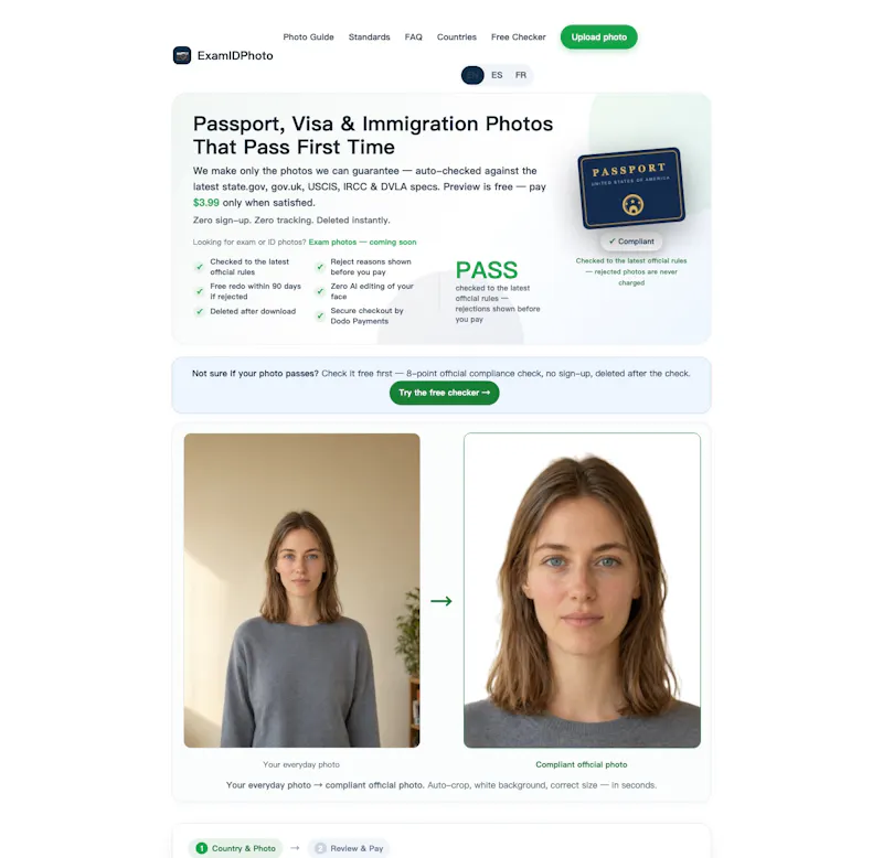 ExamIDPhoto screenshot 2