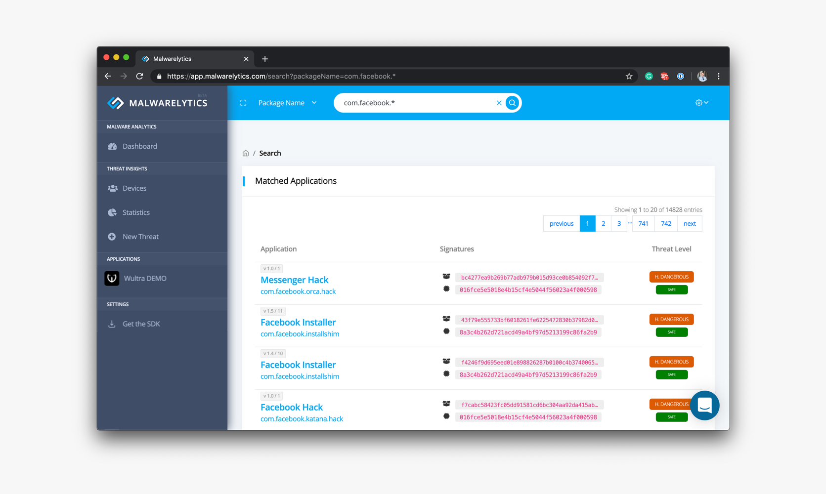 Malwarelytics gallery image