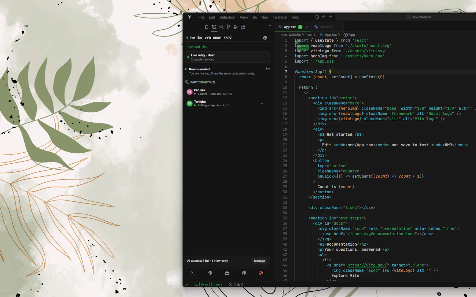 Vyre IDE screenshot 2