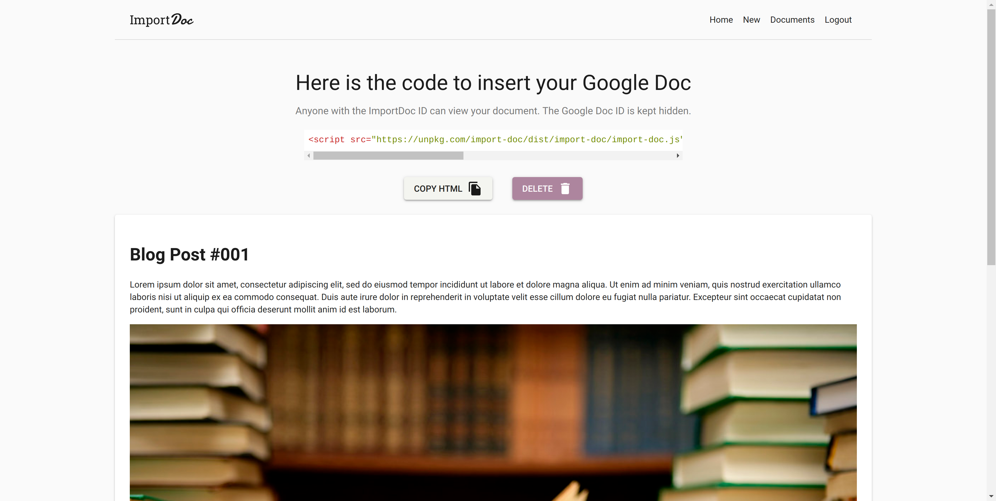 ImportDoc Image