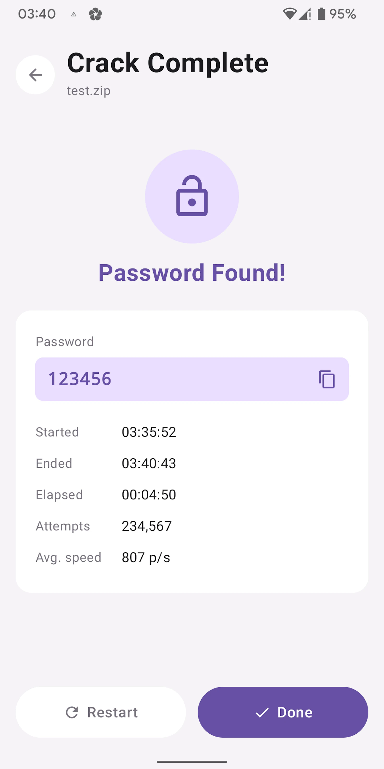 ZIP Password Remover screenshot 5
