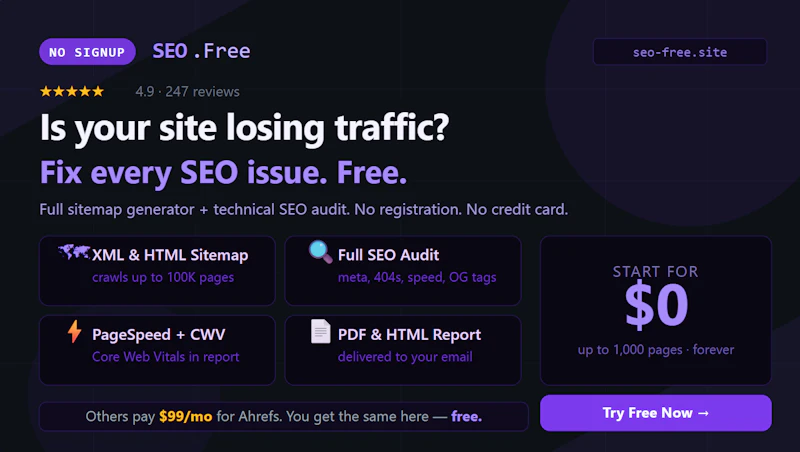 SEO Free screenshot 2