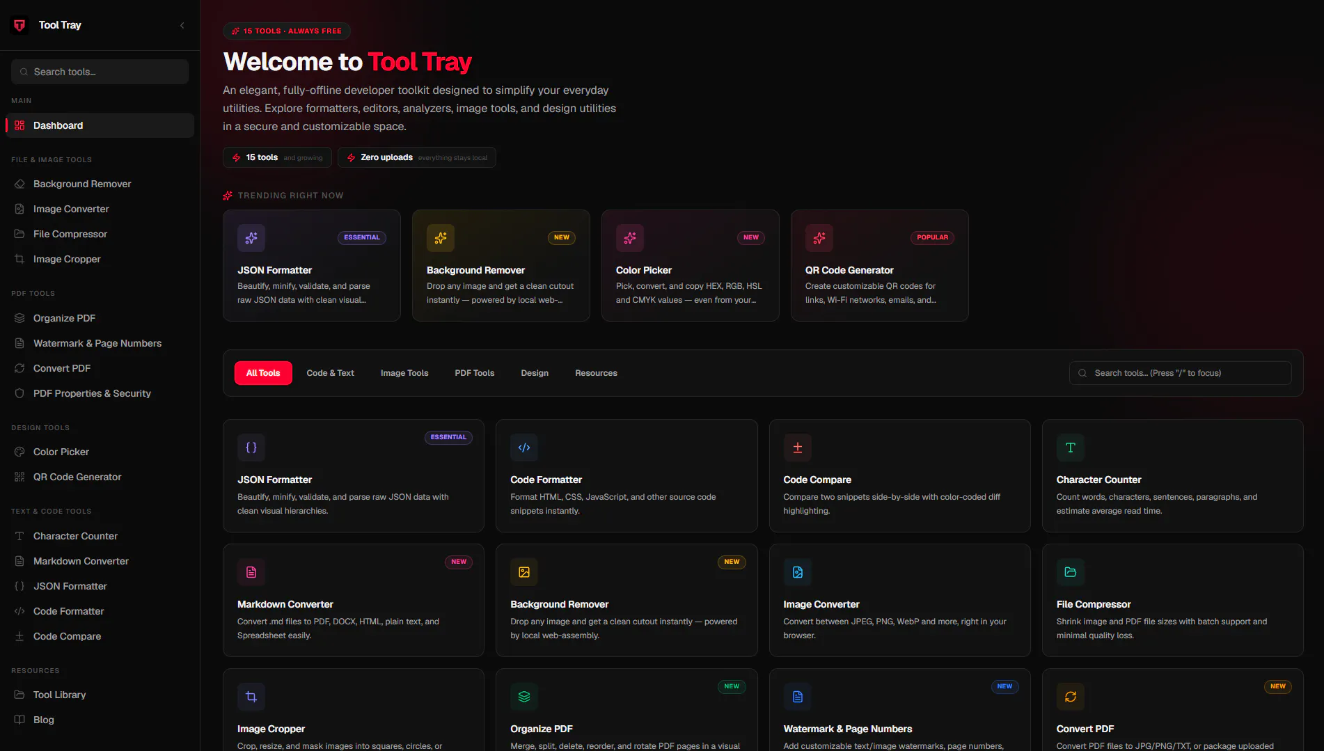 ToolTray gallery image