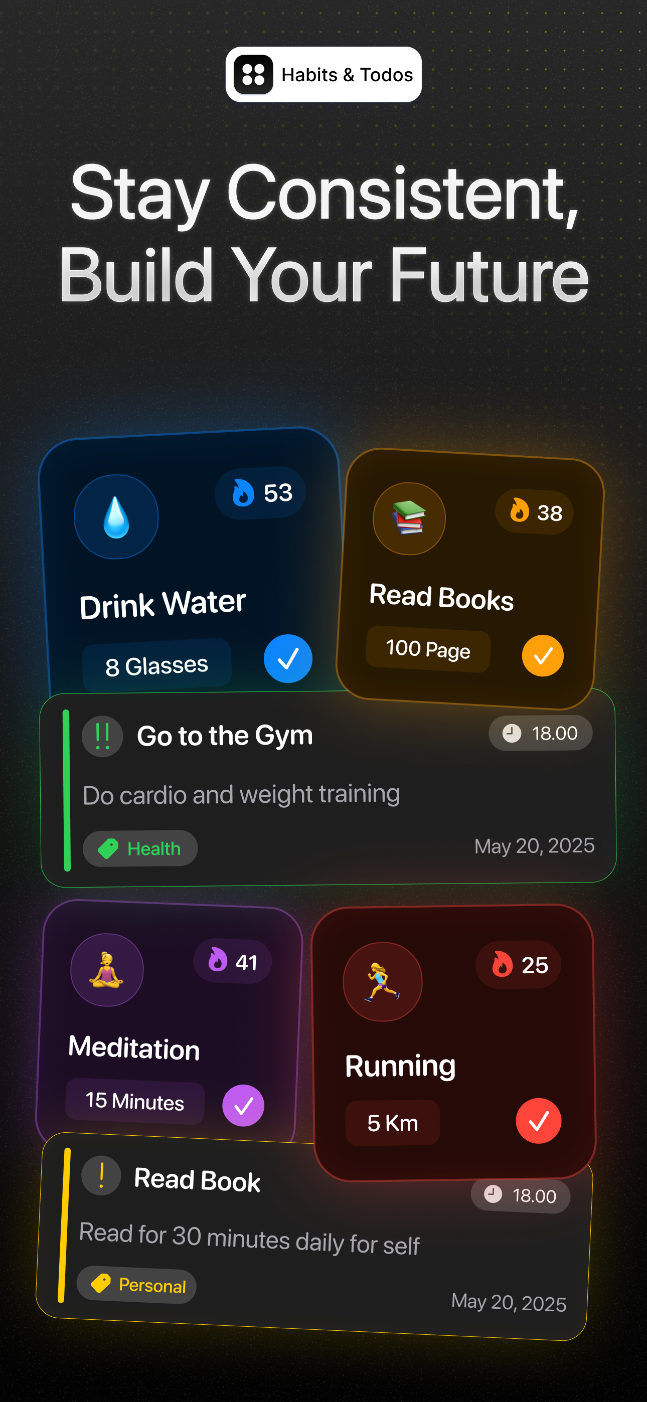 Zon - Habit Tracker & Todo Manager media 5