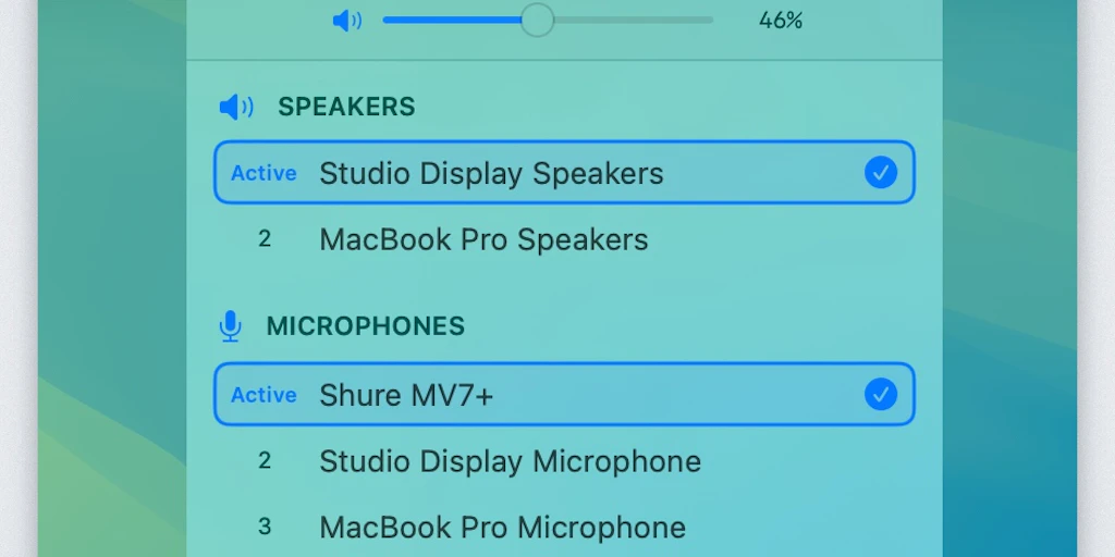 AudioPriorityBar:macOS 選單列的優先級音訊切換