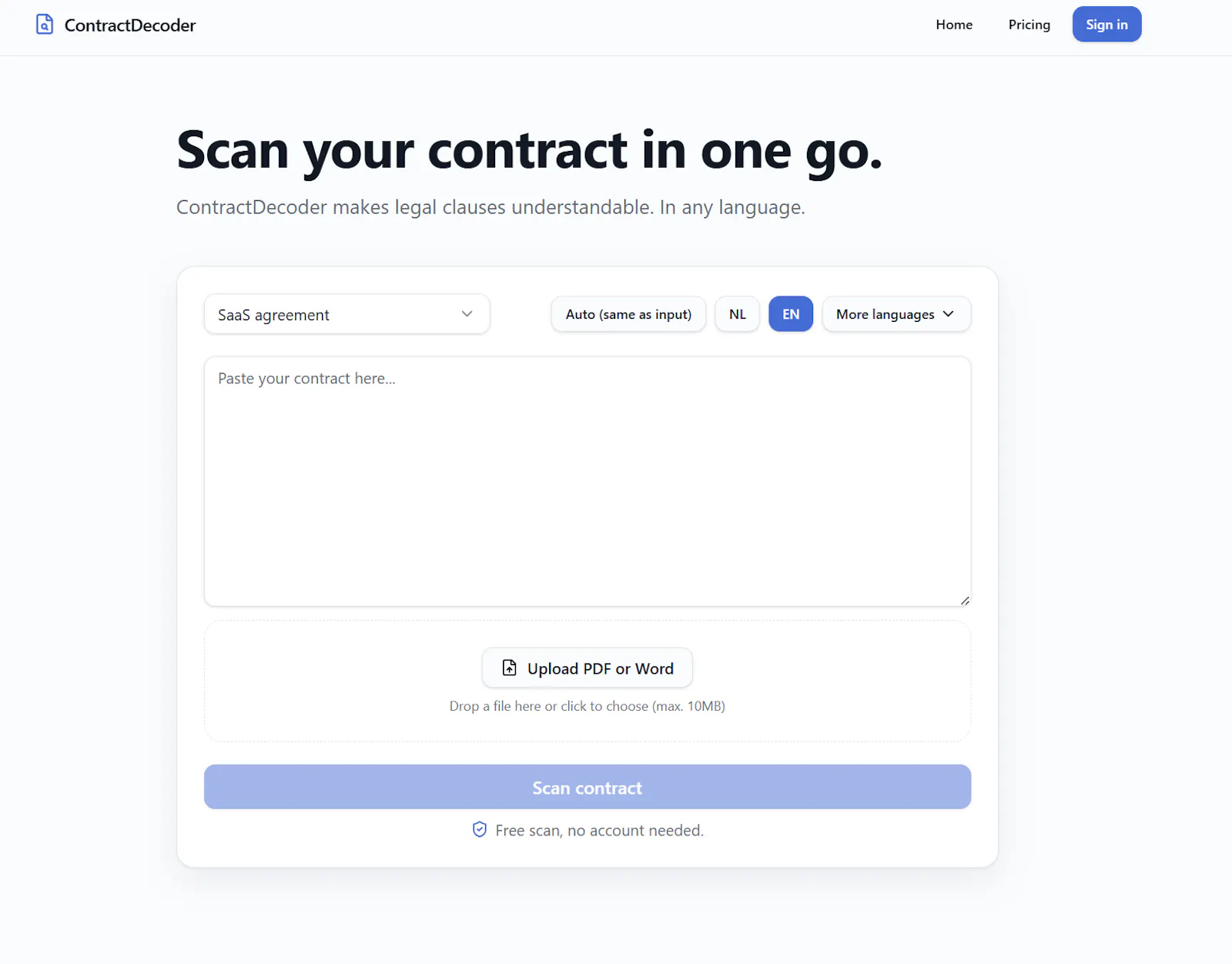 Contract Decoder screenshot 2