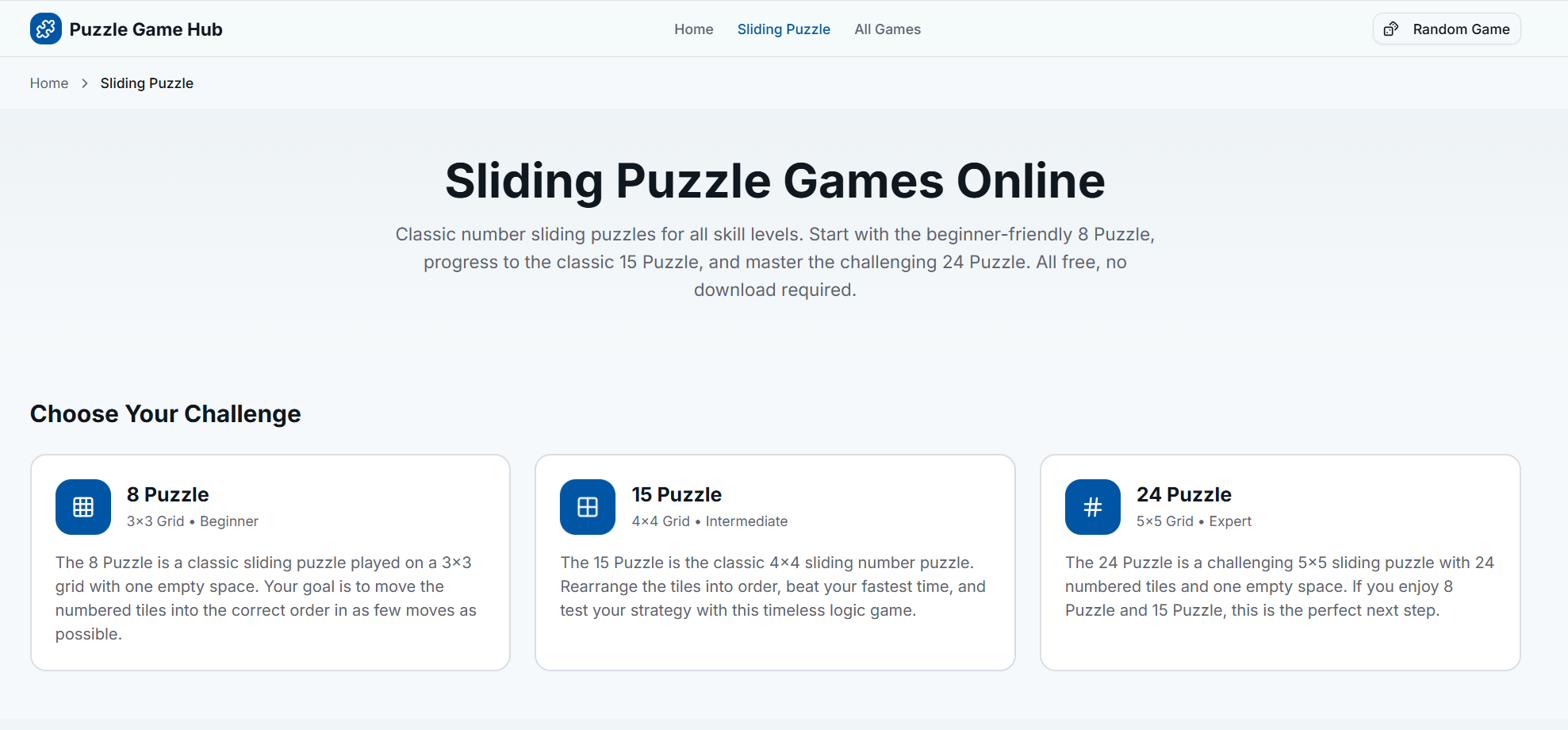 Puzzle Game Hub gallery image
