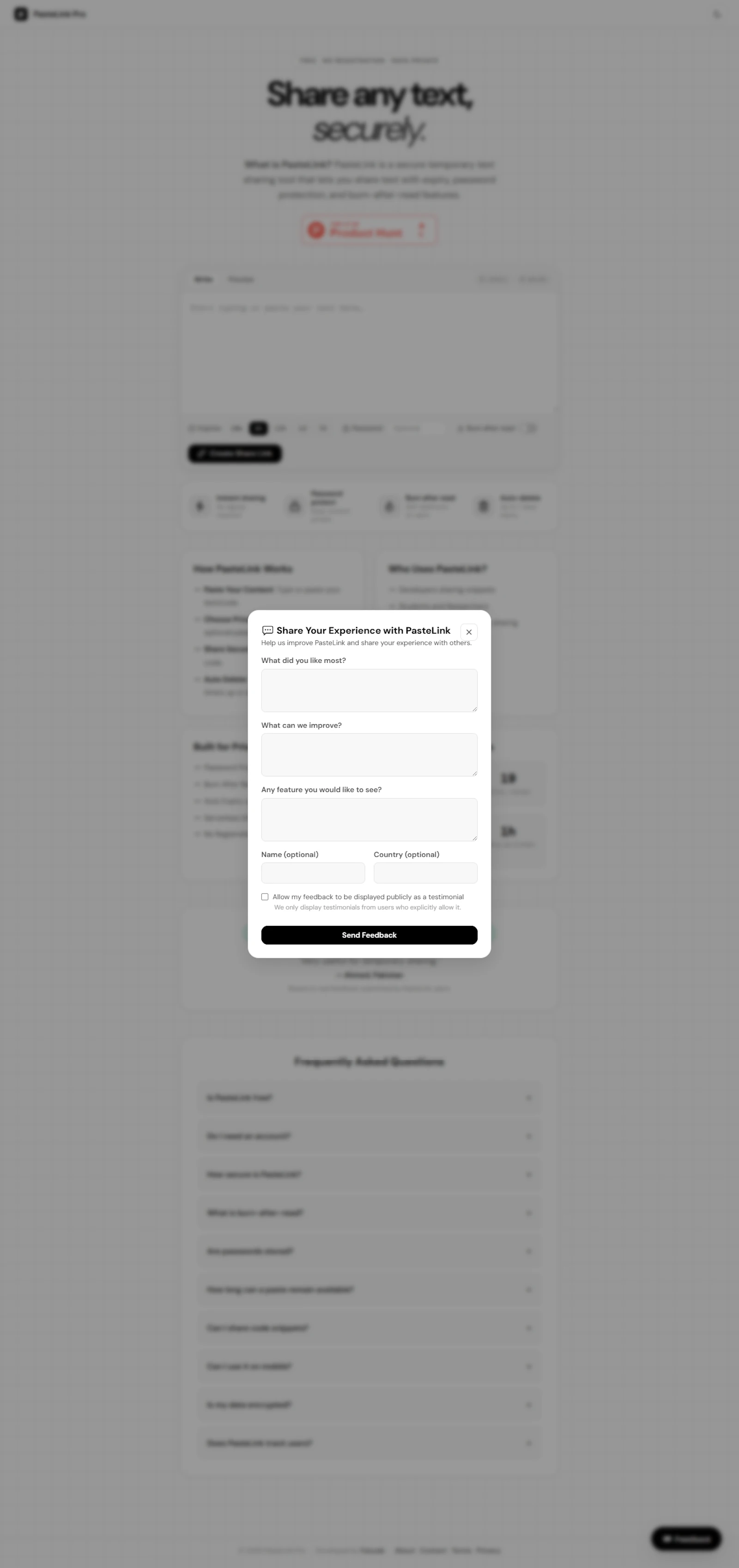 PasteLink Pro screenshot 2
