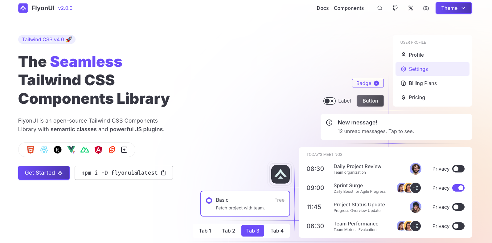 FlyonUI 2.0 media 3