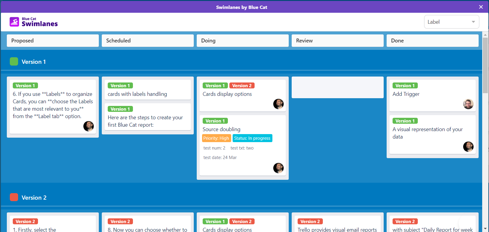 Nadadoras para Trello media 2