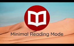 Minimal Reading Mode	 media 1