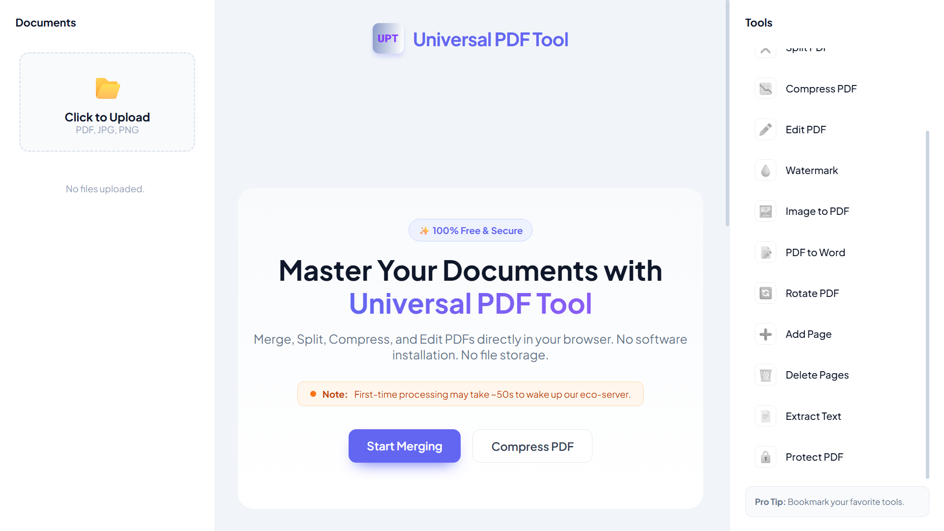Universal PDF Tool - Screenshot 2 showing product features and functionality