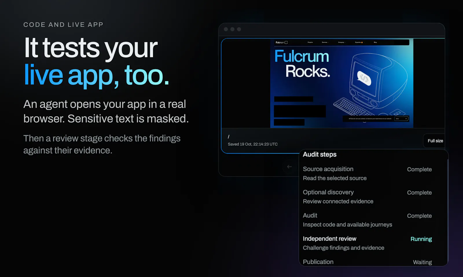 Fulcrum Lovable Audit screenshot 6
