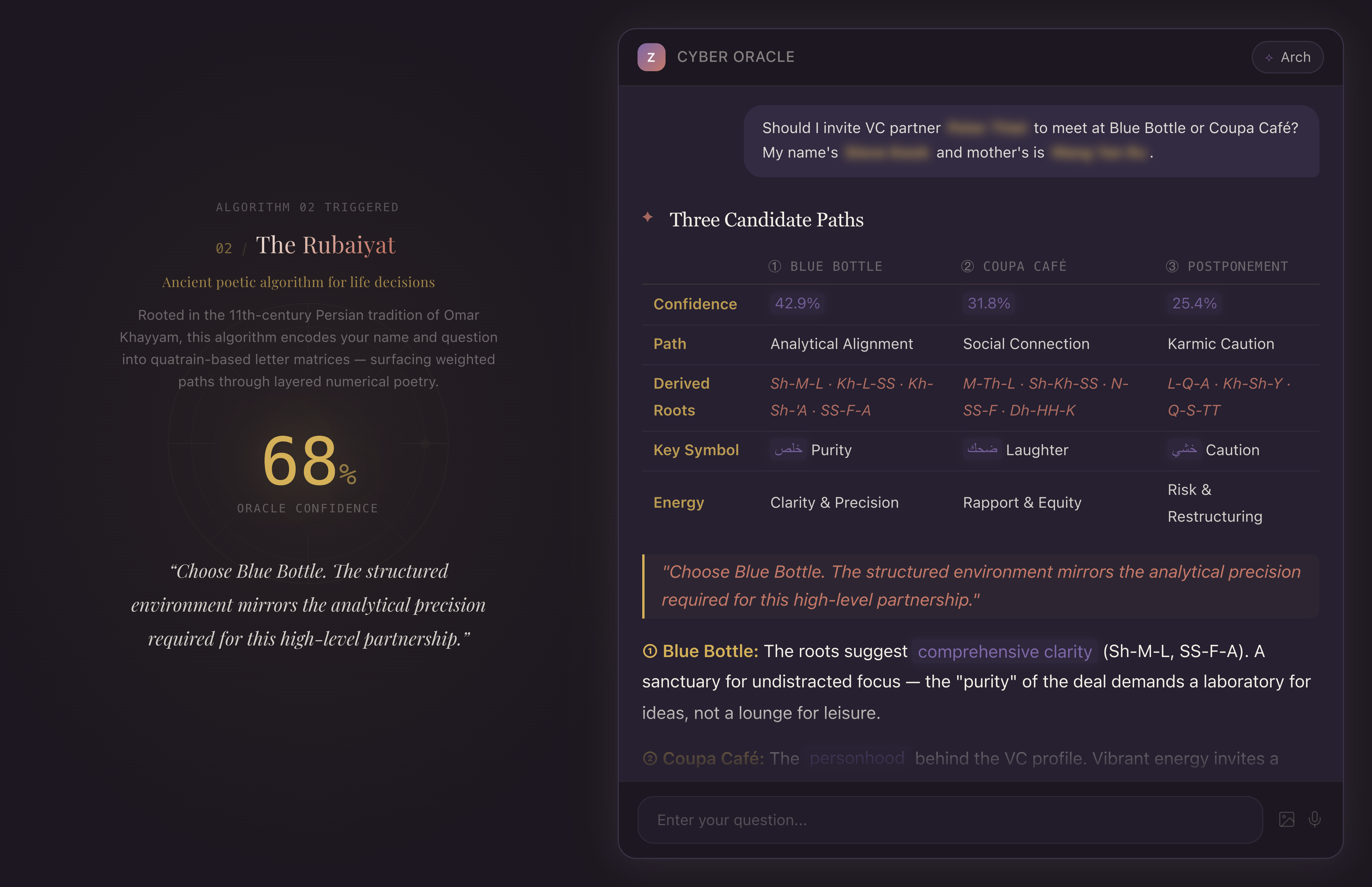 Zypher: Cyber Oracle - Screenshot 4 showing product features and functionality