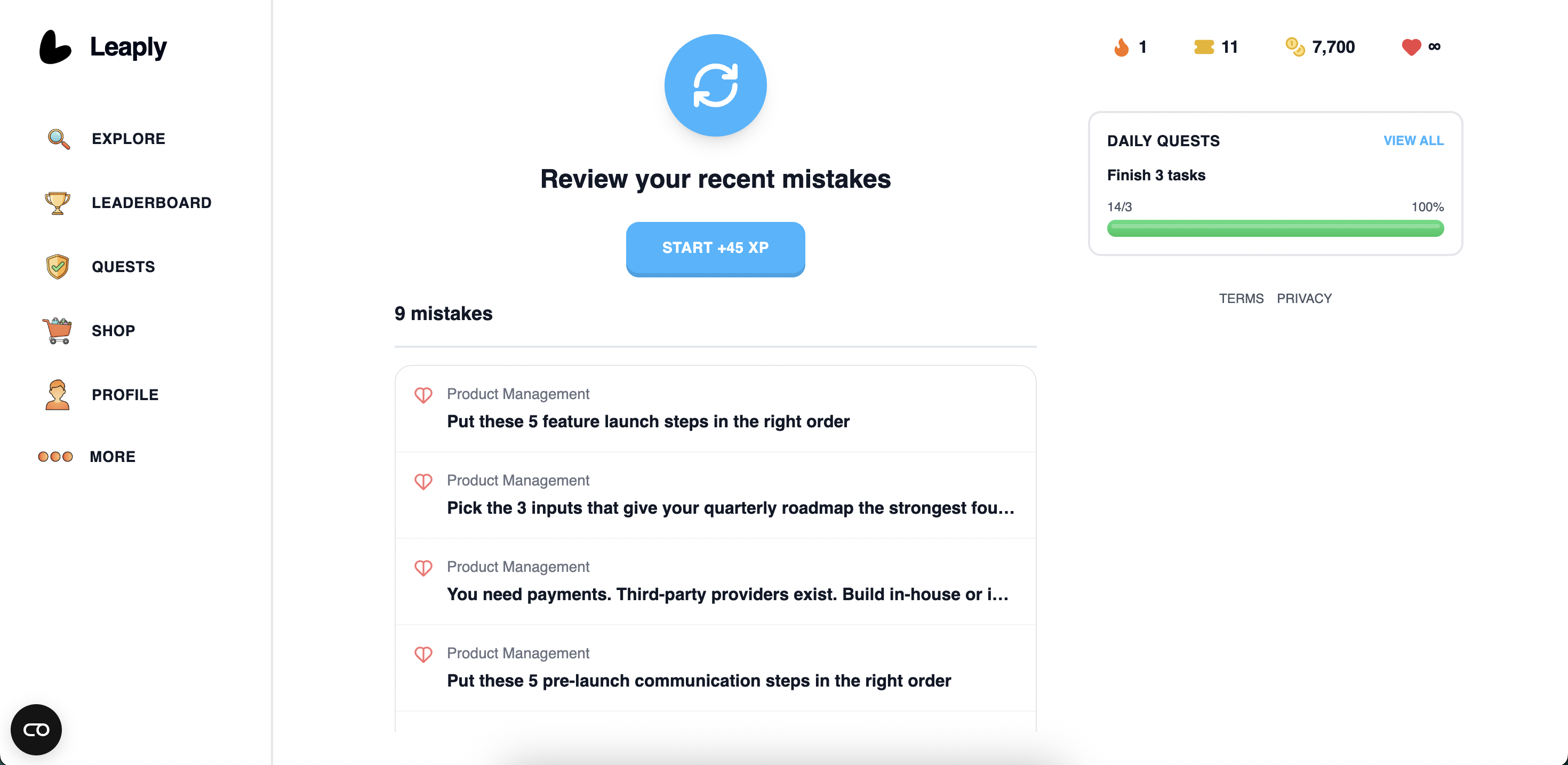 Leaply - Screenshot 2 showing product features and functionality