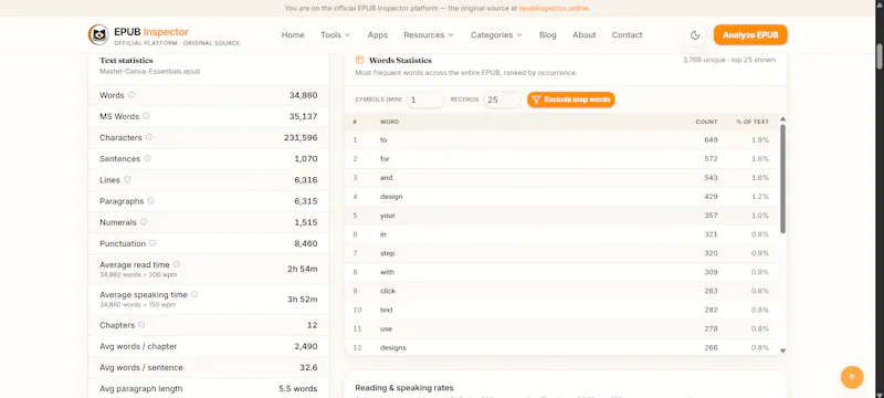 EPUB Inspector screenshot 7