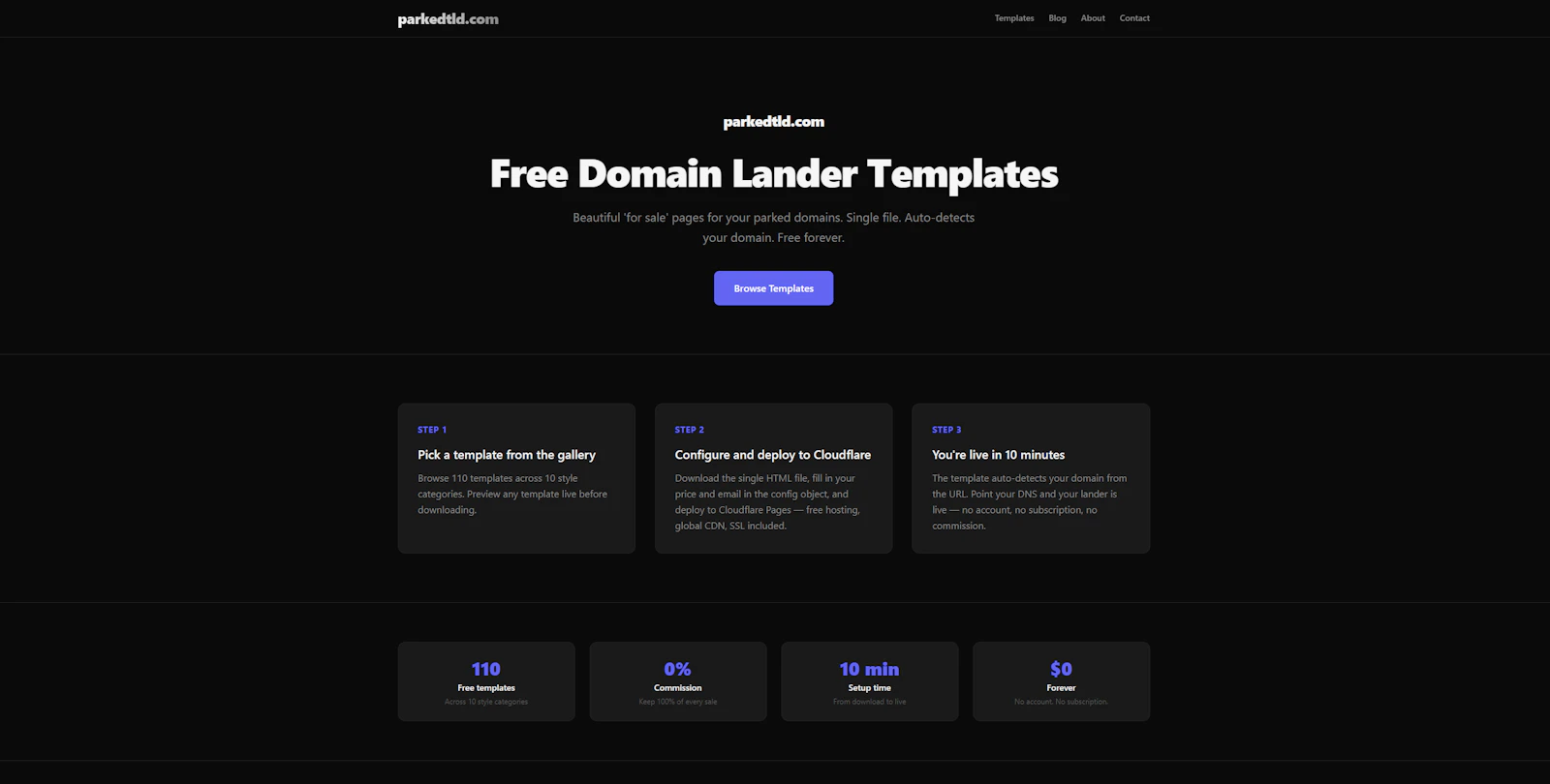 parkedtld.com screenshot 2