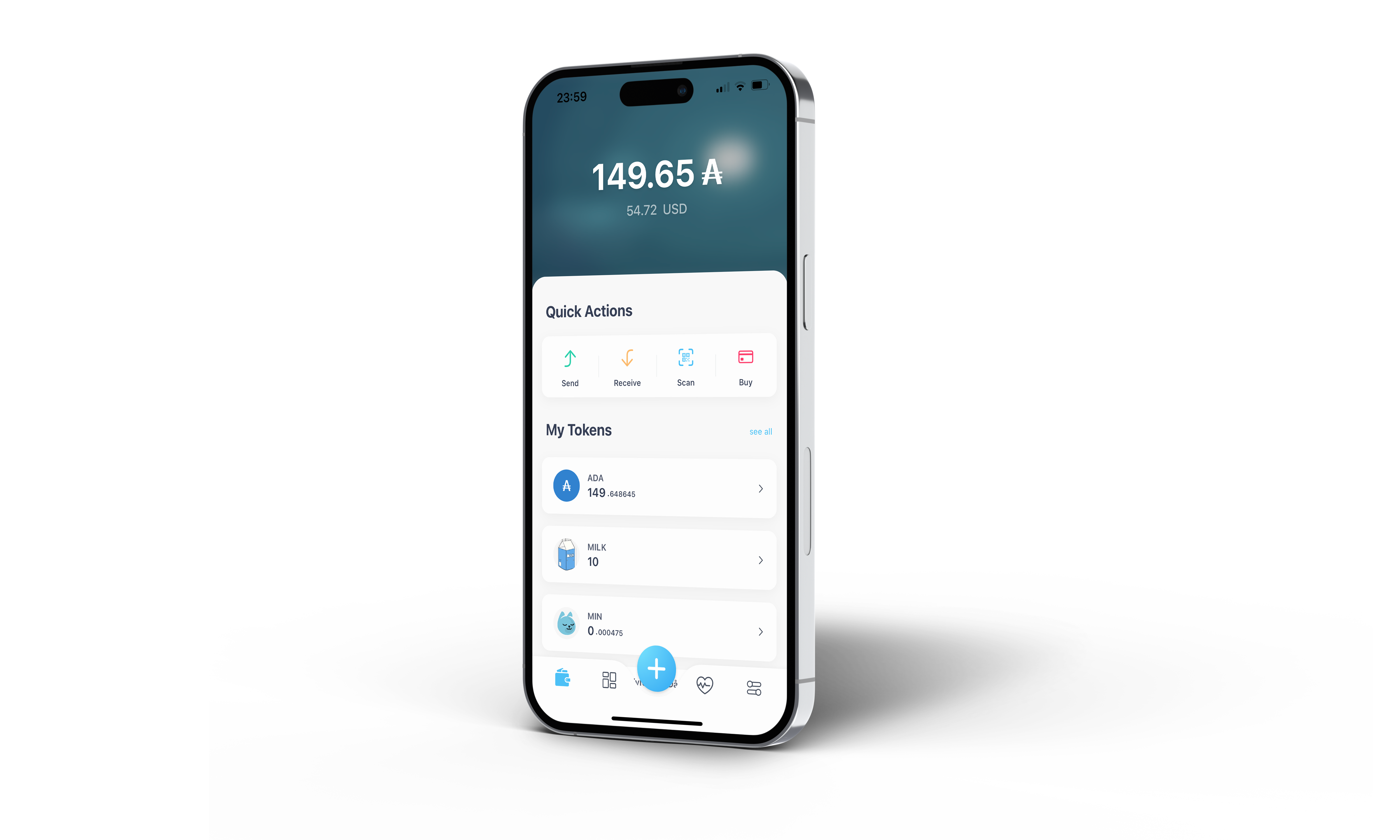 Billetera de mantium cardano - Billetera criptográfica con NFT que acuña directamente desde iPhone media 1