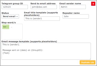 WordPress Telegram Bot Plugin gallery image