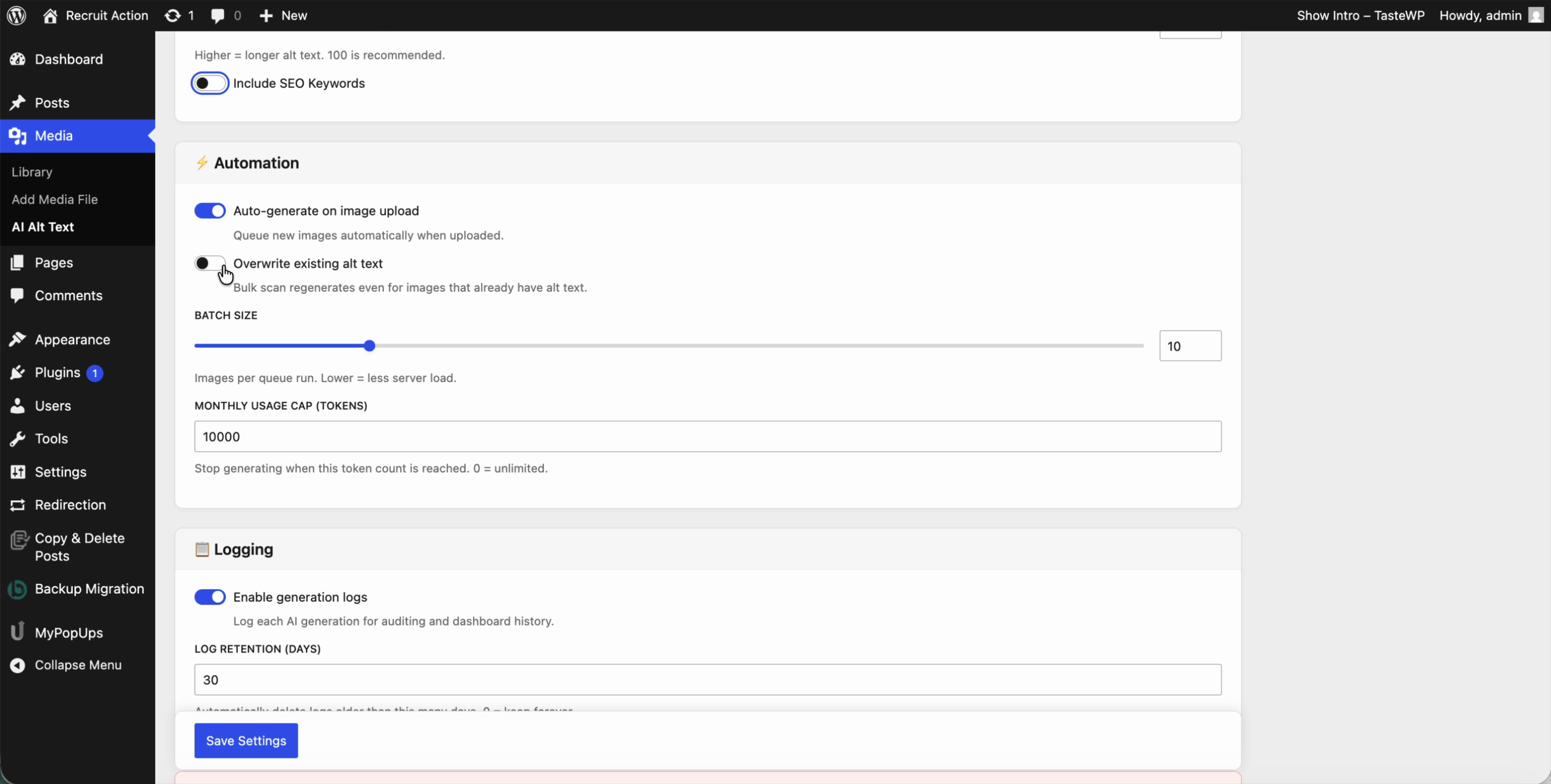 AI Alt Text Generator gallery image