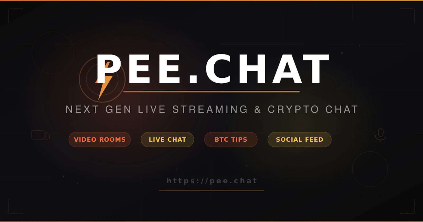 PEE.CHAT - NEXT GEN LIVE STREAM screenshot 1