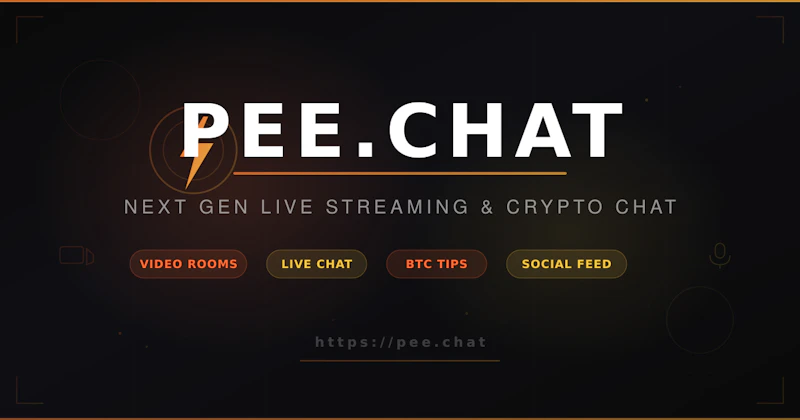 PEE.CHAT - NEXT GEN LIVE STREAM screenshot 1