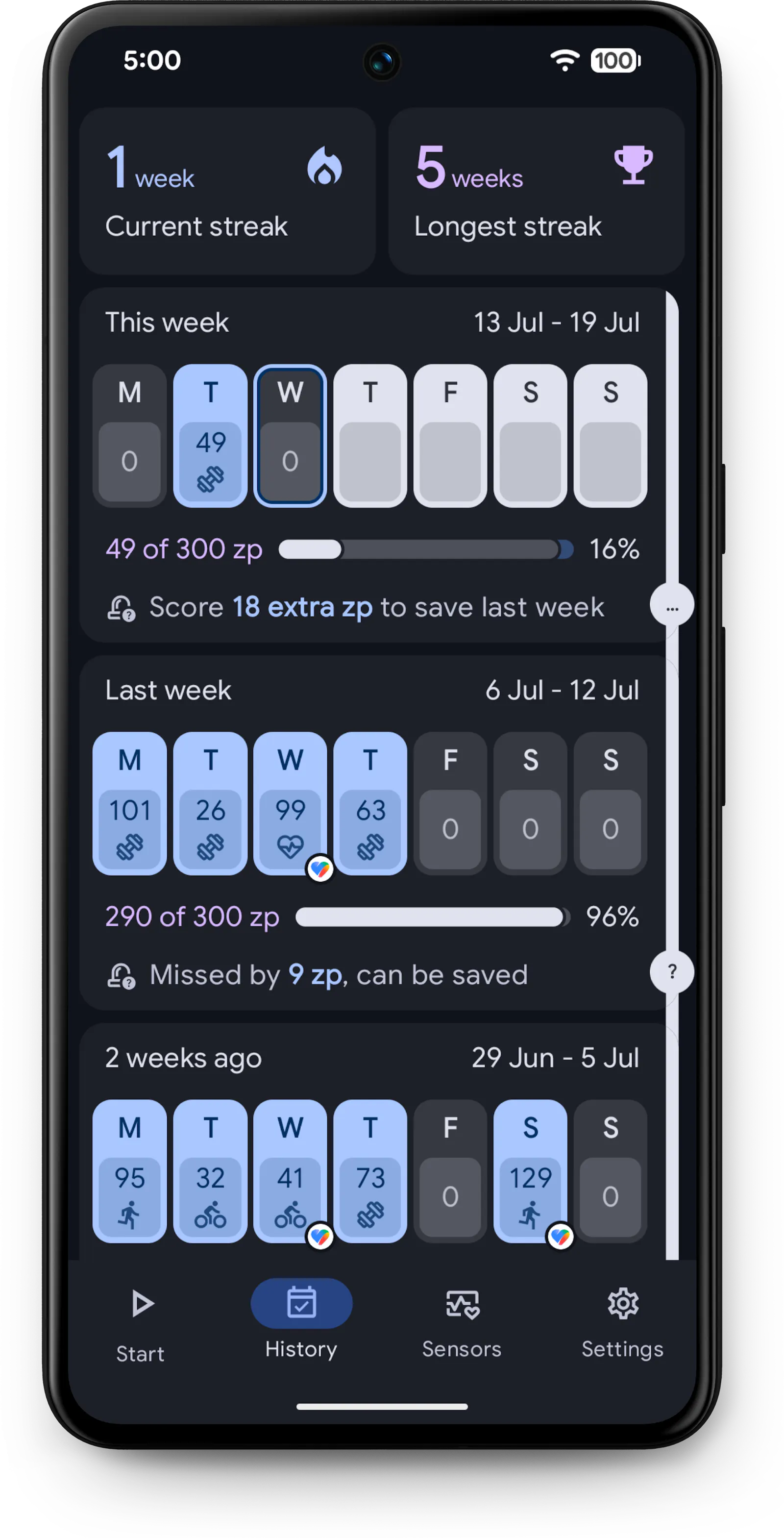 ZonePoints: Bluetooth Heart Rate Monitor screenshot 2