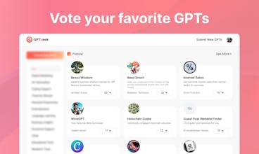 GPTseek是一个充满活力的GPT爱好者社区，展示了突破性的GPT创作。