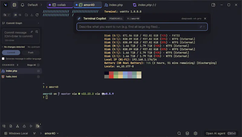 Voktty — AI-Native Terminal Workspace screenshot 3