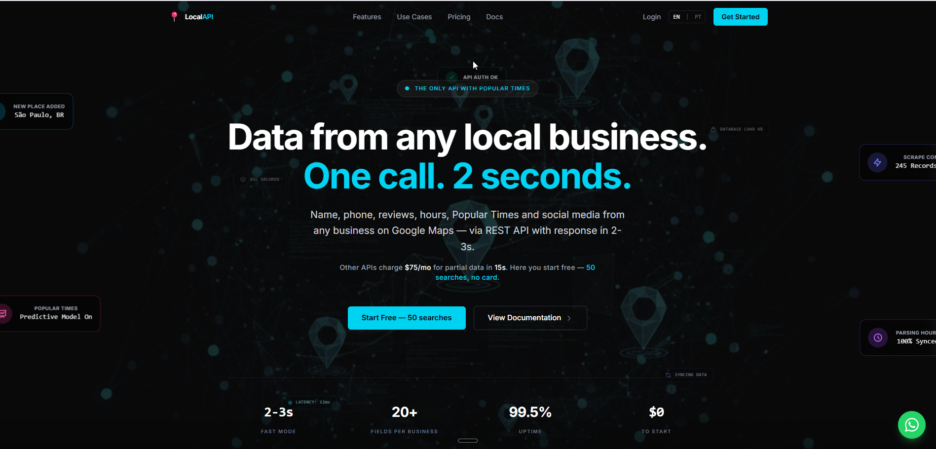 LocalAPI - Screenshot 2 showing product features and functionality