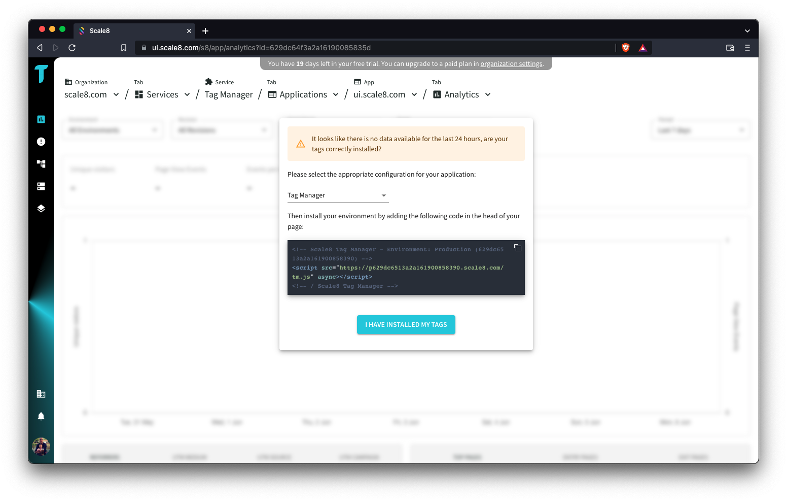 SCALE8 - Tag Manager & Web Analytics - Open-Source |Tag -Management |Analytik |JS -Fehlerverfolgung Medien 7