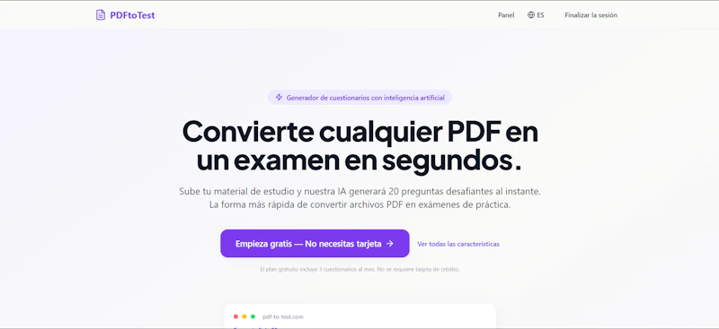 PDFtoTest screenshot 1